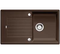 BLANCO ZIA 5 S - Évier de Cuisine Rectangulaire en Granit pour Meubles Bas de 50 cm de Large - SILGRANIT - Marron - 520510