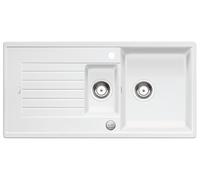 BLANCO ZIA 6 S - Évier de Cuisine Rectangulaire pour Meubles Bas de 60 cm de Large pour la Cuisine - SILGRANIT - Blanc - 514734