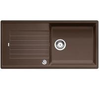 BLANCO ZIA XL 6 S - Évier de Cuisine Rectangulaire en Granit pour Meubles Bas de 60 cm de Large - avec Cuve Extra-Large - SILGRANIT - Marron - 517567