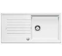 BLANCO ZIA XL 6 S - Évier de Cuisine Rectangulaire en Granit pour Meubles Bas de 60 cm de Large - avec Cuve Extra-Large - SILGRANIT - Blanc - 517561