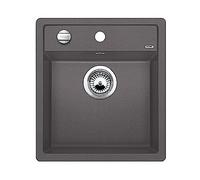 BLANCODALAGO 45-F évier encastrable à fleur de plan, gris rocher, SILGRANIT®, pour des meubles sous évier de 45 cm