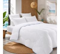Blanrêve - Couette Légère Spéciale-Transpiration - 200g/m² - pour lit de 1 Personne - 200x200 cm - Blanc - Fabriqué en France