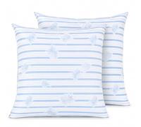 Blanrêve - Lot 2 Oreillers Moelleux - D'antan Naturel Percale - 60x60 cm