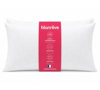 Blanrêve - Lot de 2 Oreillers Moelleux Spécial Transpiration - 50x70 cm - Blanc - Fabriqué en France
