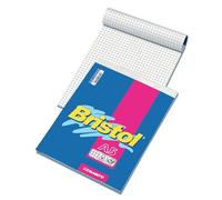 Blasetti 1031S - Bloc Bristol - Pack de 10 Blocs-notes - Format A5 10,5 x 7,5 - Papier ordinaire blanc 70 g/m² - Lignage 5M - Couverture en papier couché et fond en carton.