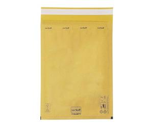 Blasetti 709 CD Enveloppes postales matelassées Format 20x22 cm (16x18 cm) avec fermeture autocollante en paquet de 10 pièces Jaune