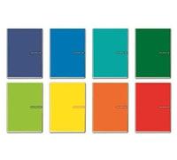 Blasetti Colorclub Cahiers A5 Carrés 5M 20+1 Feuilles 80 G/M² Point Métallique Couleurs Assorties Paquet de 10