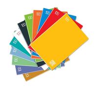 Blasetti One Color Lot de 10 cahiers avec Jolly Page, papier 100 g, couverture monochrome - Rigatura 0A