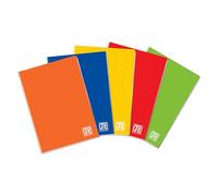 Blasetti One Color Lot de 5 cahiers maxi format A4 (21 cm x 29,7 cm) - Lignes 1R, lignes sans marge - Papier 80 g/m² - Couleurs assorties - Lot de 5