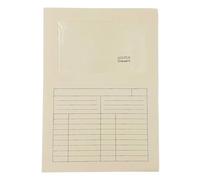 Blasetti Porte-documents avec fenêtre - SINTEX IVOIRE classeur de documents pour bureau, format A4, lot de 50 pièces, papier coloré 120 g, ouvert sur deux côtés