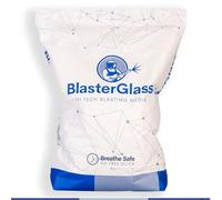 BLASTERGLASS Abrasif en Verre 20 KG - Abrasif Sablage Réutilisable pour Cabine de Sablage ou Aérogommeuse - Granulométrie 100 à 300 microns pour le Sablage sous Pression - Sac de 20 KG