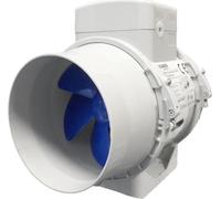 Blauberg - Ventilateur tubulaire blanc - 125 mm - Minuterie de temporisation