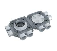 BlauFast Coffrets de distribution en plastique 90 mm - Blauberg Ventilateurs