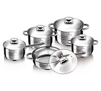 BLAUMANN Batterie de cuisine en acier inoxydable 10 pices Jumbo Gourmet line BL-1637