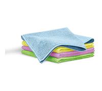 Lot 4 Torchons de Cuisine Microfibres, Lavette Nettoyant Doux, Absorbants XXL AT-3883 Blau