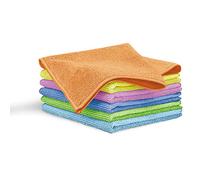 Blaumann Lot de 6 Chiffons de Cuisine en Microfibre pour séchage, Super absorbants, 30 x 30 cm, Serviettes de Nettoyage pour Cuisine, Voiture, Verre, Salle de Bain, réutilisables, Multicolore