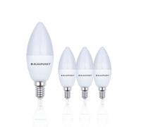 Blaupunkt Ampoule LED E14 - Bougie - Éclairages pour Pièces - 6.8W - Remplacement de 50W - Dépolie - Blanc Naturel 4000K - 680 lumens - Lampe Économe en Énergie et en Coûts - Lot de 4