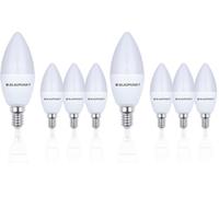 Blaupunkt Ampoule LED E14 - Bougie - Éclairages pour Pièces - 6.8W - Remplacement de 50W - Dépolie - Blanc Naturel 4000K - 680 lumens - Lampe Économe en Énergie et en Coûts - Lot de 8