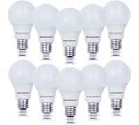 Blaupunkt Ampoule LED E27 - Classique A60 - Éclairages pour Pièces - 12W - Remplacement de 86W - Dépolie - Blanc Naturel 4000K - 1260 lumens - Lampe Économe en Énergie et en Coûts - Lot de 10