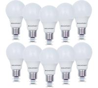 Blaupunkt Ampoule LED E27 - Classique A60 - Éclairages pour Pièces - 12W - Remplacement de 86W - Dépolie - Blanc Naturel 4000K - 1260 lumens - Lampe Économe en Énergie et en Coûts - Lot de 10