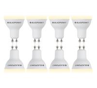 Blaupunkt GU10 Lampe LED 5W (50W) 500 lumens 2700K Blanc Chaud, Lot de 8