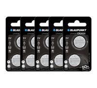 BLAUPUNKT Lot de 5 Packs 2 CR2025 3V Pile bouton Lithium Idéale clés de voiture, montres