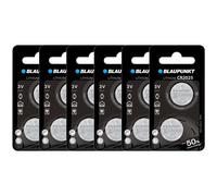 BLAUPUNKT Lot de 6 Packs 2 CR2025 3V Pile bouton Lithium Idéale clés de voiture, montres
