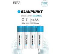 Blaupunkt Zinc Carbon Essential Lot de 4 Piles AA sous Blister