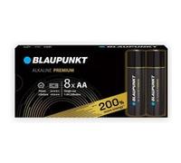 BLAUPUNKT AA Piles alcalines Premium, Paquet de 8, idéales pour Les contrôleurs de Jeux et Les Jouets, LR6BPR/8CB