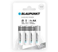 BLAUPUNKT AA Piles alcalines, Paquet de 4, idéales pour Les horloges murales et Les télécommandes, LR6BPO/4CP