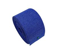 Blausky 1 rouleau de ruban décoratif Burlap vintage en toile de jute pour travaux manuels, décoration de mariage, Noël, couronne d'automne - 5 cm x 10 m - Bleu marine