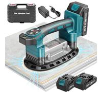 blayram Ventouse Vibrante Carrelage Sans Fil Compatible avec Makita 18V, Vibreur Carrelage avec 2× 2.0Ah Batterie, 9 Vitesses, Ventouse de 225mm, 250 kg D'aspiration, pour Professionnels et Bricoleurs