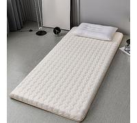 ble Matelas futon traditionnel japonais - Tapis de couchage confortable en microfibre respirant pour étudiants et dortoirs - Design compact et pliable