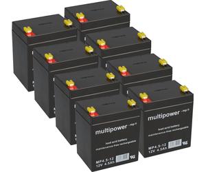 BLEI AKKUS AKKUSATZ compatible avec APC RBC43 UPS USV RBC 43 8 x 12v 4,5Ah AGM MP