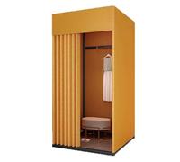 BLEKWETAAT Cabines d'essayage Cabine d'essayage Mobile, Cabine d'essayage Pliable et Portable avec Rideau d'ombrage, Bases Stables for vestiaires(Orange,100 * 80x200cm)
