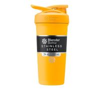 BlenderBottle Strada Shaker Cup Bouteille d'eau isotherme en acier inoxydable avec fouet métallique, 710 ml, mangue