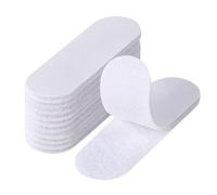 Blendura Scratch Autocollant Double Face, 10 Paires 3 x 10 cm, Blanc | Fixation réutilisable sans perçage pour mur, métal, plastique et verre, pour rangement, bricolage, maison et bureau