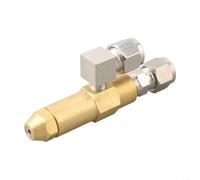 BlesConi Buse de brûleur à huile usée, siphon d'air en laiton et acier inoxydable pour chauffages de terrasse, pulvérisation réglable, design anti-encrassement