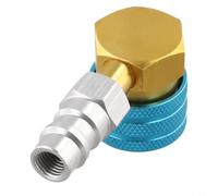 BlesConi Climatisation de voiture pour R1234YF vers R134A Adaptateur côté bas pour coupleur rapide en aluminium pour service AC