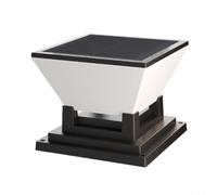 BlesConi Colonne lumineuse solaire d'extérieur IP65, lampe pilier LED, 3 temps de couleur, pour chemin de jardin, cour, allée, sans câblage, noir