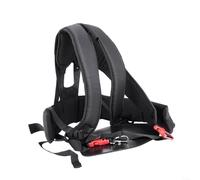 BlesConi Harnais double épaule pour débroussailleuse, sangle rembourrée avec ceinture réglable Noir