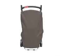 BlesConi Housse imperméable pour barbecue à gaz portable Weber Traveler - Matériau Oxford 210D robuste avec résistance aux UV et sangles de sécurité contre le vent (marron)