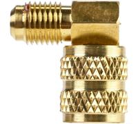BlesConi Kit d'adaptateur de conversion de filetage SAE 1/4 vers 5/16 SAE pour systèmes R410 R22 Raccords en laiton pour angles d'installation de 45 et 90 degrés (90 degrés)