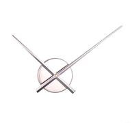 BlesConi Kit de mouvement à balayage silencieux en métal pour aiguilles pointeuses pour réparation d'horloge murale et projets d'artisanat, installation facile (argenté)