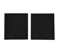 BlesConi Lot de 2 patins de ponceuse en mousse à 4 trous, tapis de rechange autocollant pour machine 4510, noir