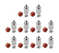 BlesConi Lot de 20 kits de soupape à aiguille à flotteur pour carburateur 398188 de rechange en métal robuste pour réparation d'équipement électrique extérieur compatible avec plusieurs séries de