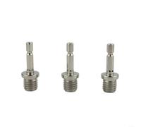 BlesConi Lot de 3 mandrins hexagonaux de 6,35 mm pour adaptateur M14, tige de connexion en métal pour disque de polissage, tampon de ponçage et extensions de tournevis