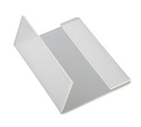 BlesConi Lot de 40 supports de panneau en acrylique transparent pour étiquettes de produits, étiquettes nominatives, affichage d'informations, support réutilisable en plastique pour magasin de vente