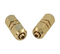 BlesConi Pour connecteur en laiton de 10 mm et 12 mm, raccord de tuyau en cuivre CPVC PEX sans outil, pression nominale 1200 PSI