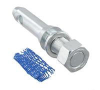 BlesConi S07020800 Accessoire d'attelage Cat 1 pour tracteurs 3 points Utilisation agricole Construction métallique Argenté 15 x 5 x 5 cm
